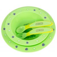 Набір дитячого посуду Baby Team 4 од. зелений (6010 лягушонок)