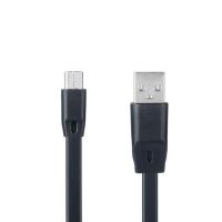 Дата кабель USB 2.0 AM to Micro 5P Flat Speed C-014 Black Optima (55211)