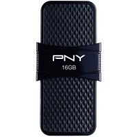 USB флеш накопичувач PNY flash 16GB Duo Link Micro Black OTG USB 3.0 (P-FD16GOTGSLMB-GE)