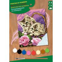 Набір для творчості Sequin Art PAINTING BY NUMBERS JUNIOR Floral Kittens (SA1041)