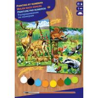 Набір для творчості Sequin Art PAINTING BY NUMBERS JUNIOR-PAIRS Woodland Animals (SA0216)