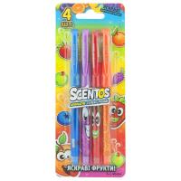 Набір для творчості Scentos ароматні гелеві ручки Яскраві фрукти 4 к (40454)