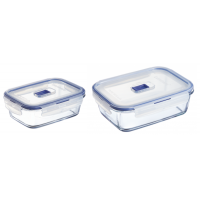 Харчовий контейнер Luminarc Pure Box Active набор 2шт прямоуг. 820мл/1220мл (P5505)
