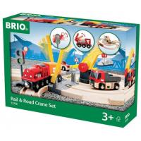 Залізниця Brio World переїзд і кран (33208)