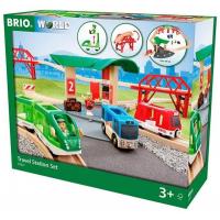 Залізниця Brio World Набір з автовокзалом і мостами (33627)
