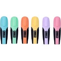 Маркер Buromax highlighter pen, PASTEL, chisel tip, SET 6 colors (BM.8905-96)