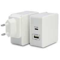 Зарядний пристрій T-Phox 57W Fast Charge - TYPE-C PD 45W+USB 12W (White) (Apace Wall 57W (W))