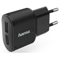 Зарядний пристрій Hama 2*USB Wall Charger 2.4A (00183227)