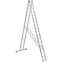 Драбина Stark Алюминиевая двухсекционная усиленная лестница 2*17 SVHR2x1 (525217412)
