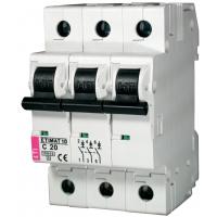 Автоматичний вимикач ETI Выключатель автоматический ETIMAT 10 3p C 20А (10 kA) (2135717)