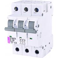 Автоматичний вимикач ETI Выключатель автоматический ETIMAT 6 3p C 16А (6 kA) (2145516)