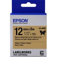 Етикет-стрічка Epson Labelworks LK-4KBK Blk/Gold (C53S654001)