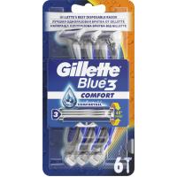 Бритва Gillette BLUE 3 Comfort 6шт (7702018489916)