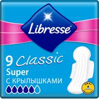 Гігієнічні прокладки Libresse Classic Ultra Clip Super Drai 9 шт (7322540082265)