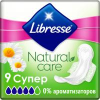 Гігієнічні прокладки Libresse Natural Care Ultra Clip Super 9 шт (7322540523744)