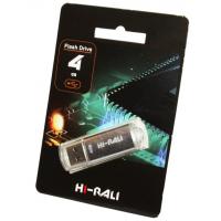 USB флеш накопичувач Hi-Rali 4GB Rocket Series Silver USB 2.0 (HI-4GBVCSL)