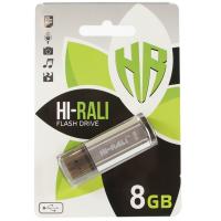 USB флеш накопичувач Hi-Rali 8GB Stark Series Silver USB 2.0 (HI-8GBSTSL)