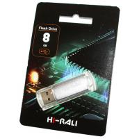 USB флеш накопичувач Hi-Rali 8GB Rocket Series Silver USB 2.0 (HI-8GBVCSL)