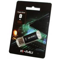 USB флеш накопичувач Hi-Rali 8GB Rocket Series Black USB 2.0 (HI-8GBVCBK)