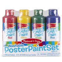 Фарби для малювання Melissa&Doug Набір плакатних фарб, 4 кольори (MD4127)