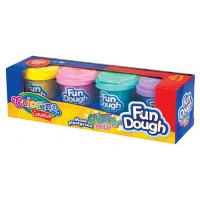 Набір для творчості Colorino Fun Dough, 4 кольори з блискітками (34326PTR)