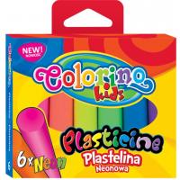 Набір для творчості Colorino Пластилін Неоновий 6 кольорів (42666PTR)