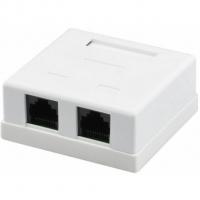 Комп'ютерна розетка RJ45x2 UTP cat.5e Kingda (KD-WP6035-C5e)