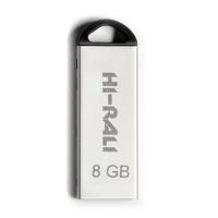 USB флеш накопичувач Hi-Rali 8GB Fit Series Silver USB 2.0 (HI-8GBFITSL)