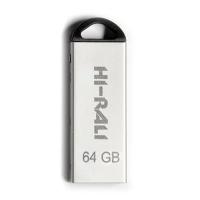 USB флеш накопичувач Hi-Rali 64GB Fit Series Silver USB 2.0 (HI-64GBFITSL)