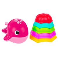 Іграшка для ванної BeBeLino Набір Малиновий кит (58114-1)