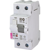 Диференціальний автоматичний вимикач ETI KZS-2M B 16/0,03 тип AC (10kA)