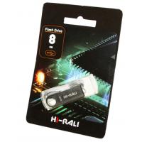 USB флеш накопичувач Hi-Rali 8GB Shuttle Series Silver USB 2.0 (HI-8GBSHSL)