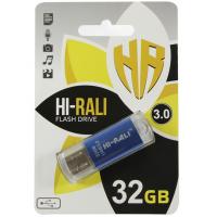 USB флеш накопичувач Hi-Rali 32GB Rocket Series Blue USB 3.0 (HI-32GB3VCBL)