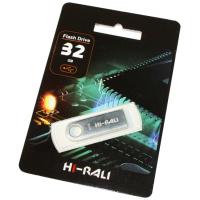 USB флеш накопичувач Hi-Rali 32GB Shuttle Series Silver USB 2.0 (HI-32GBSHSL)
