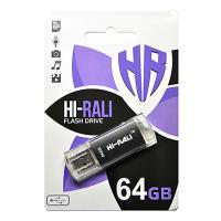 USB флеш накопичувач Hi-Rali 64GB Rocket Series Black USB 2.0 (HI-64GBVCBK)