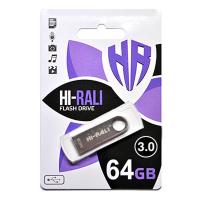 USB флеш накопичувач Hi-Rali 64GB Shuttle Series Silver USB 2.0 (HI-64GBSHSL)