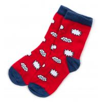 Шкарпетки Bross з хмаринками (17063-5-red)