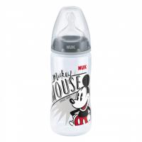 Пляшечка для годування Nuk Мікі Маус First Choice 300 мл Сіра (3952949)