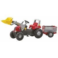 Веломобіль Rolly Toys Трактор з причіпом та ковшем rollyJunior RT (811397)
