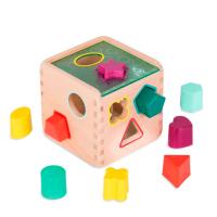 Розвиваюча іграшка Battat дерев'яна іграшка-сортер - Чарівний куб (BX1763Z)