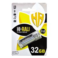 USB флеш накопичувач Hi-Rali 32GB Corsair Series Silver USB 3.0 (HI-32GB3CORSL)
