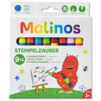 Фломастери Malinos штампи чарівні міняють колір Stempelzauber 9 (9 + 1) шт (MA-300008)