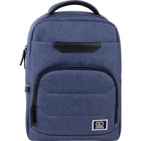 Рюкзак шкільний GoPack Сity 144-1 cиній (GO21-144M-1)