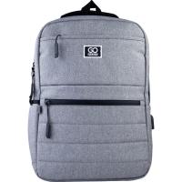 Рюкзак шкільний GoPack Сity 167-1 сірий (GO21-167M-1)