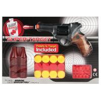 Іграшкова зброя Edison Giоcatolli пістолет с пулькамі Supertarget 19см 6-зарядний з мішенями (ED-0480210)
