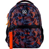 Рюкзак шкільний GoPack Сity 161-1 чорний, помаранчевий (GO21-161M-1)