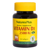 Вітамін Natures Plus Вітамін D3 2500 МE, Nature's Plus, 90 гелевих капсул (NTP1046)