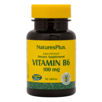 Вітамін Natures Plus Вітамін В-6, Vitamin B6, Nature's Plus, 100 мг, 90 таблеток (NTP1650)