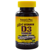 Вітамін Natures Plus Ультра вітамін D3 5000 МE, Nature's Plus, 90 таблеток (NTP1045)