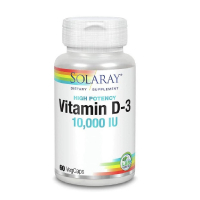 Вітамін Solaray Вітамін D-3 10000 IU Solaray 60 капсул (SOR75250)